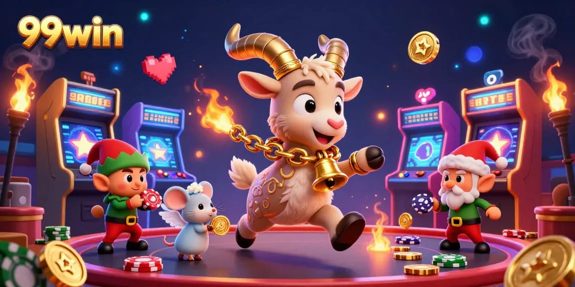 Experience the thrilling action at 99win casino with elves, Krampus, and festive chaos.