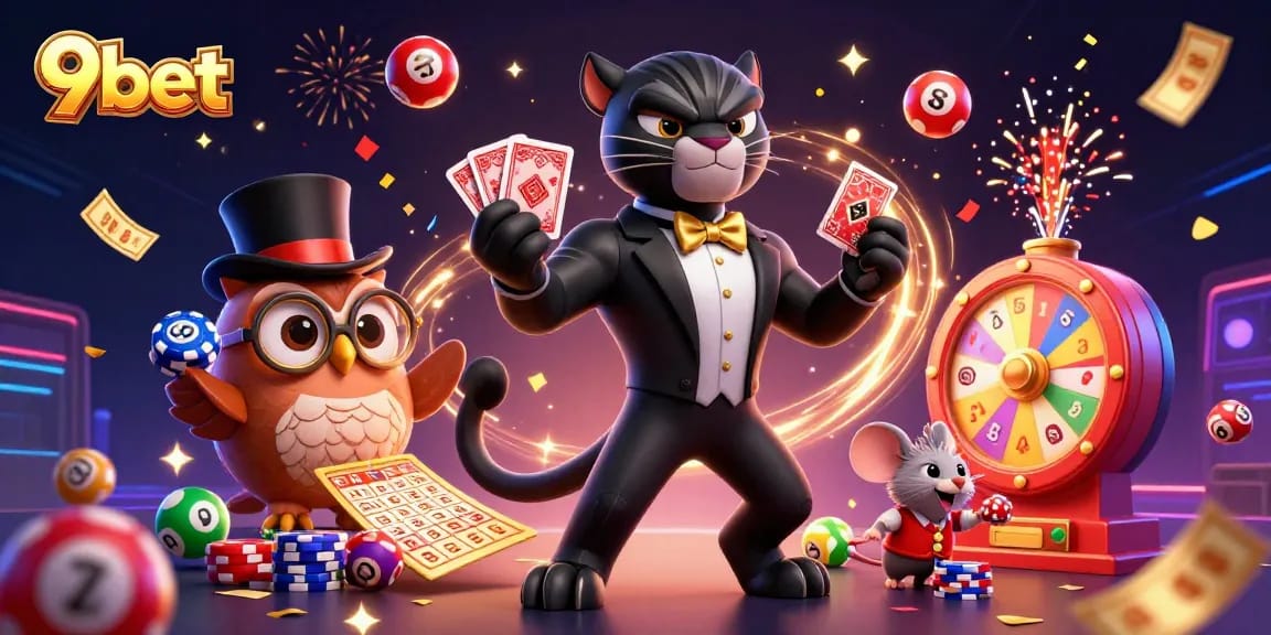 Engage with thrilling lottery action at 9bet with colorful balls and fortune elements.