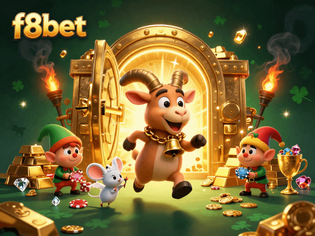 Experience thrilling online gaming with f8bet's festive casino featuring engaging characters.