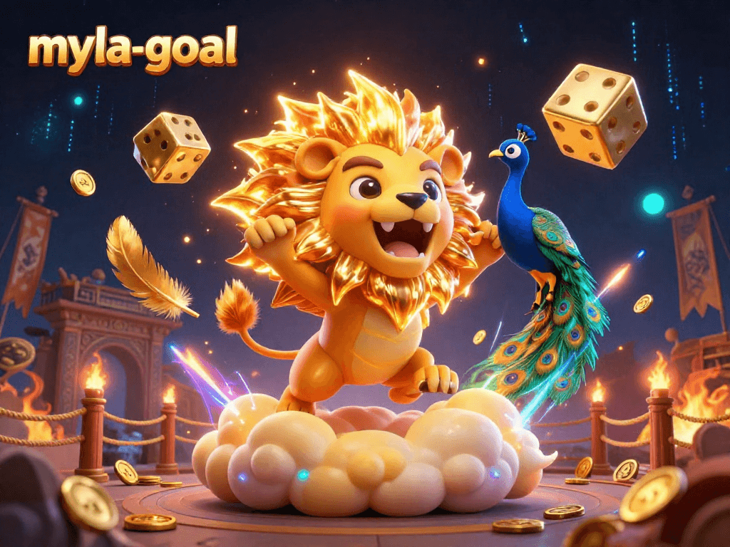 Win big with myla-goal in this vibrant gambling paradise filled with dynamic casino elements.