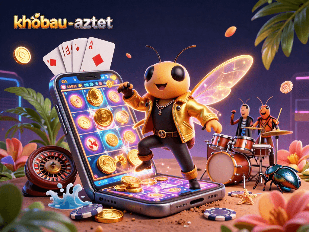 Spin to win with khobau-aztec! Dive into dynamic slot magic featuring vibrant characters and rich textures.