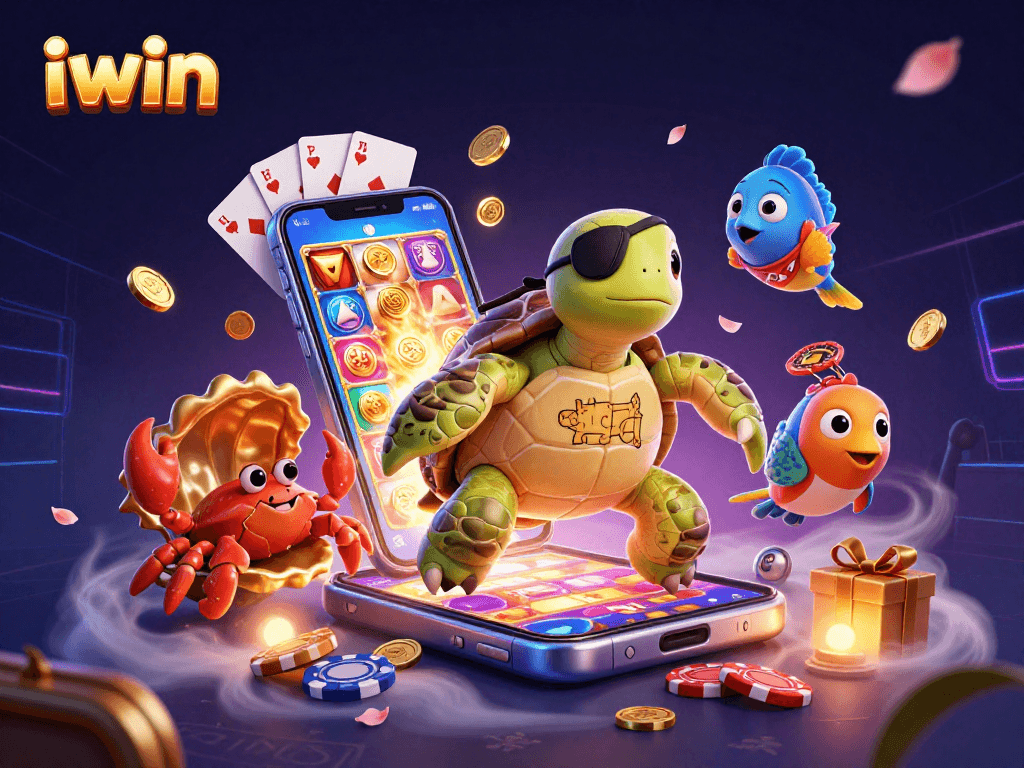 Engage with iwin's thrilling slots as the pirate turtle and friends uncover treasures!