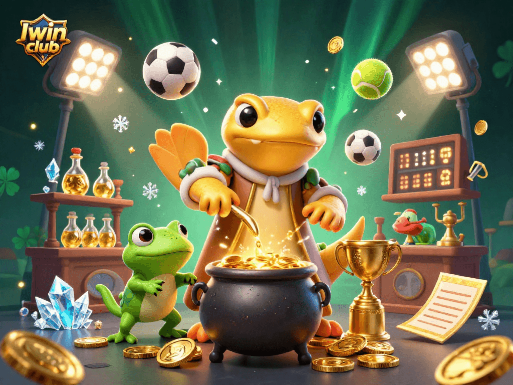 Engage in golden adventures with Iwin club as the alchemist transforms metals into riches.