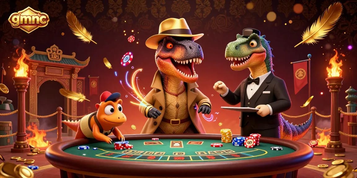 Catch gmnc's velociraptor card counter amid the vibrant casino chaos, sneaky strategies unfold!