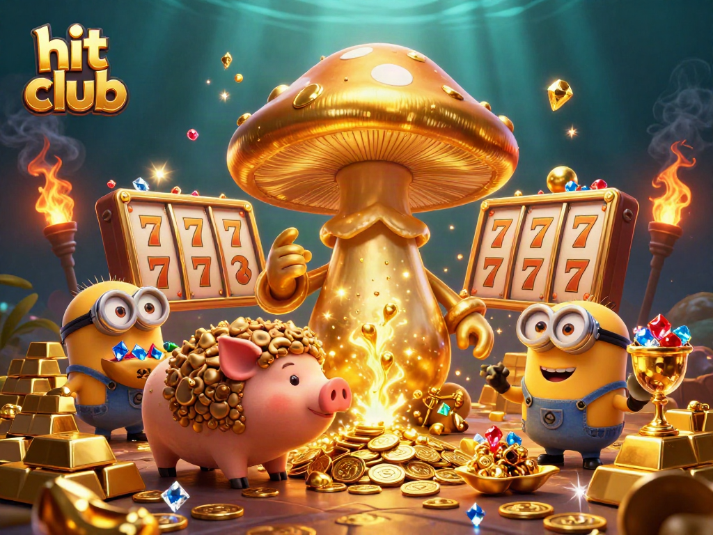 Engage in thrilling gaming action at hit club with enchanting characters and slot machine excitement.