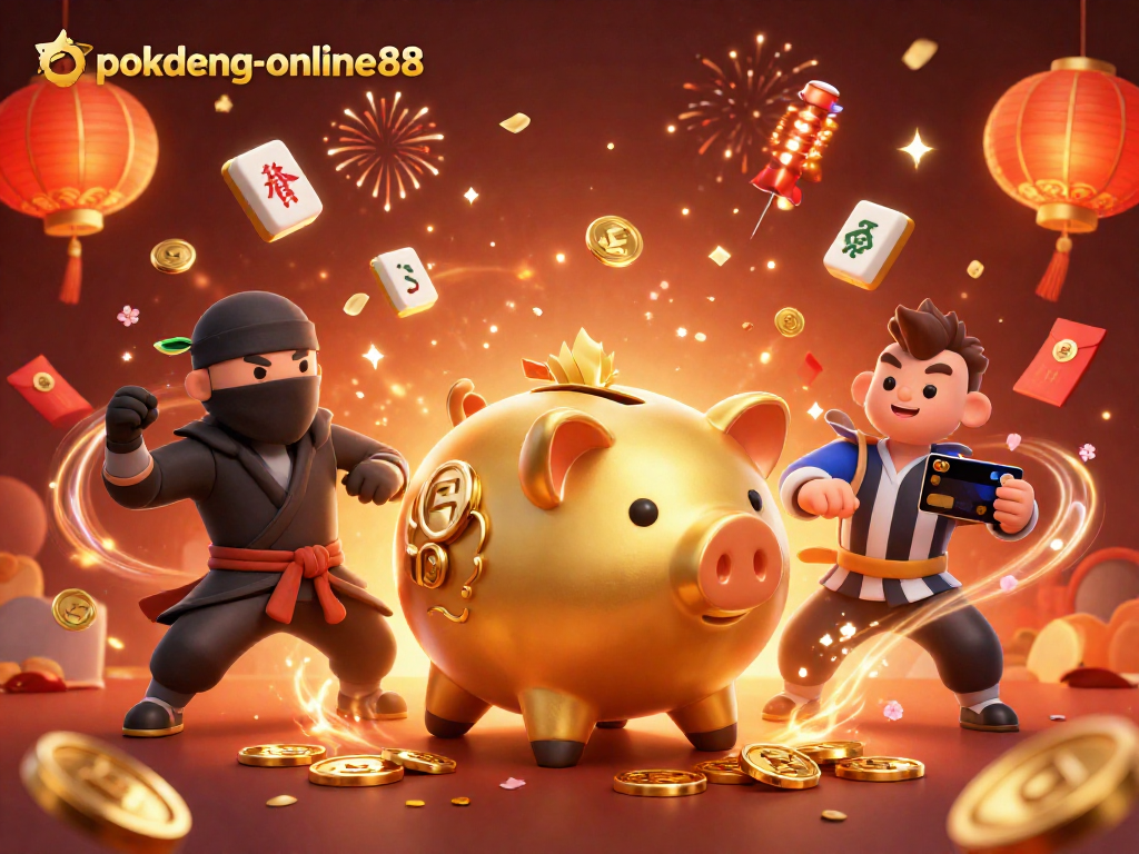 Experience thrilling moments with pokdeng-online88 in a vibrant casino scene filled with action.
