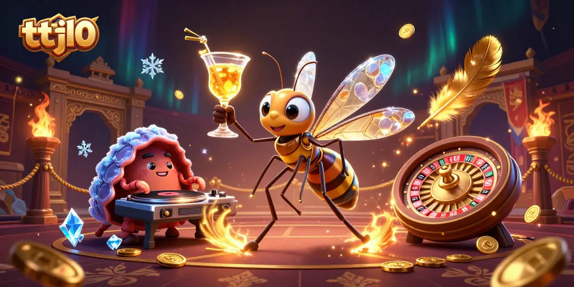 Engage in thrilling moments at tttjl0 with a vibrant casino scene featuring dynamic characters.