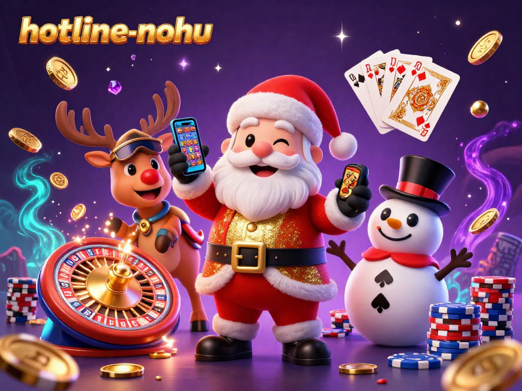 Engage in jackpot excitement with hotline-nohu as Santa, a reindeer dealer, and snowman boost the casino scene.