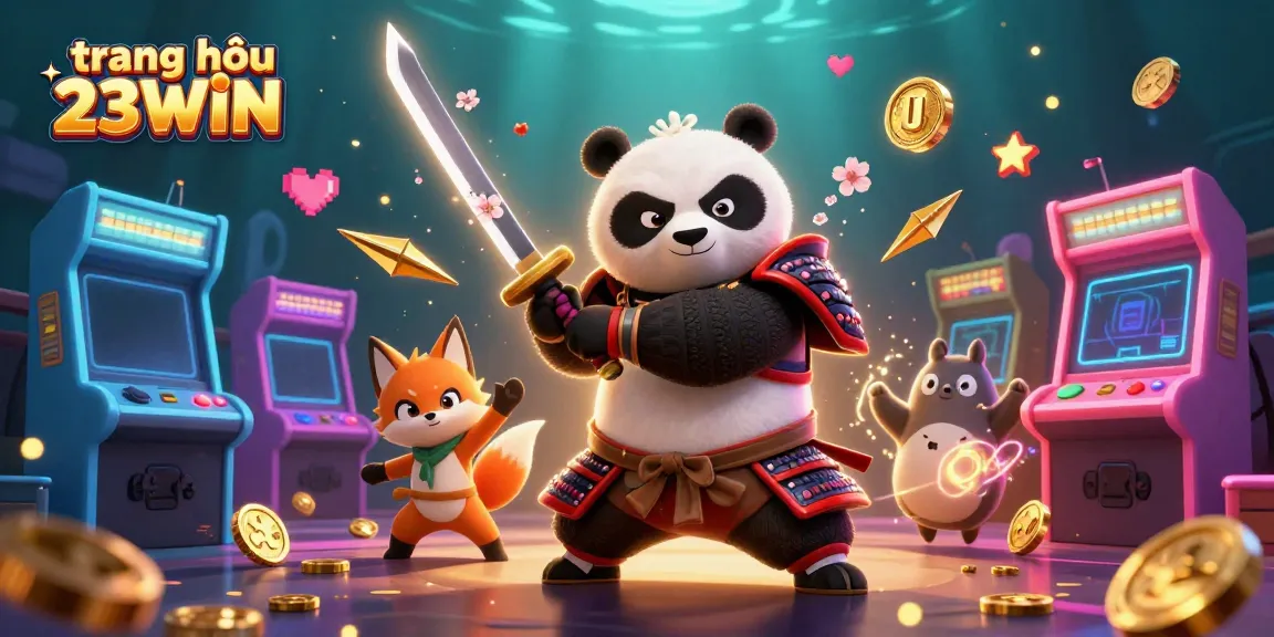 Engage in winning strategies at trang chủ 23WIN with dynamic 3D casino-themed characters and vibrant gaming elements.
