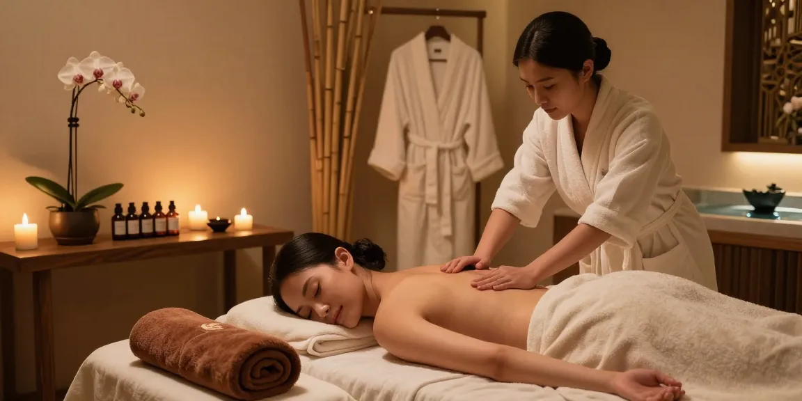 Nuru massage new york in a luxurious spa setting, serene atmosphere focused on relaxation and rejuvenation.