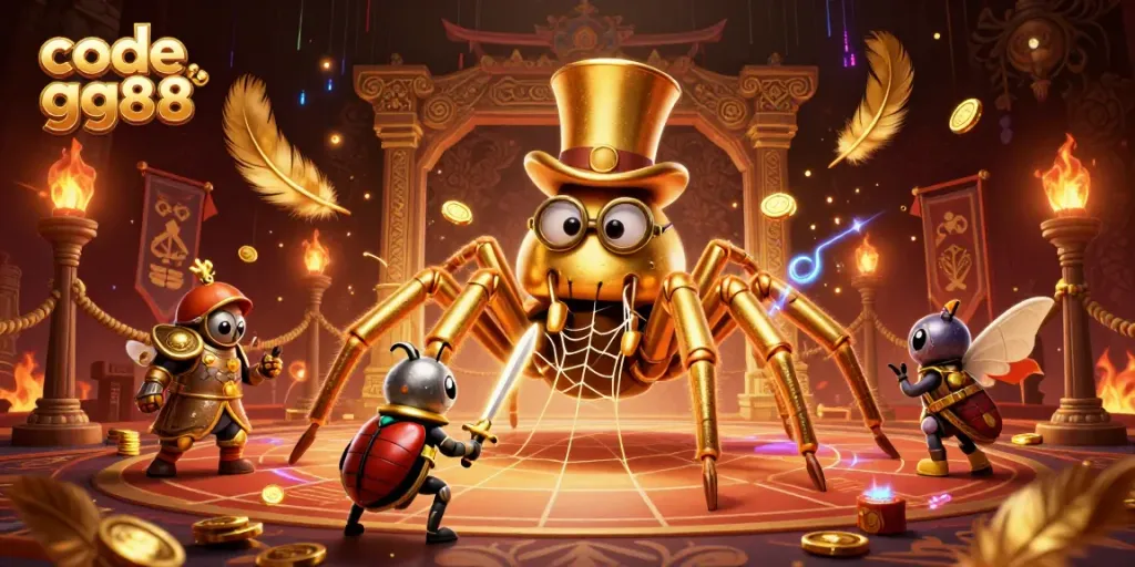 Experience thrilling gaming adventures with code gg88, featuring vibrant 3D casino elements.