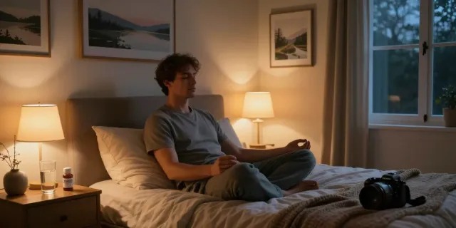 Purchase Zopiclone UK in a tranquil bedroom scene emphasizing restful sleep and relaxation essentials.