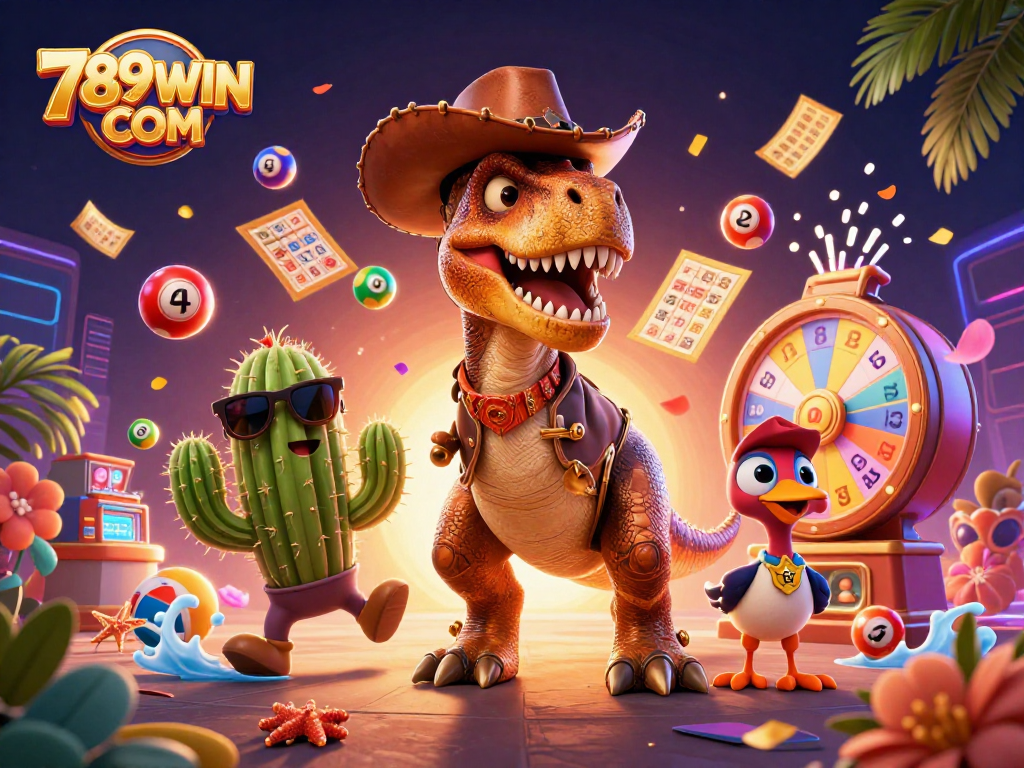 Engage with thrilling gameplay at 789WIN COM featuring exciting lottery elements and vibrant characters!