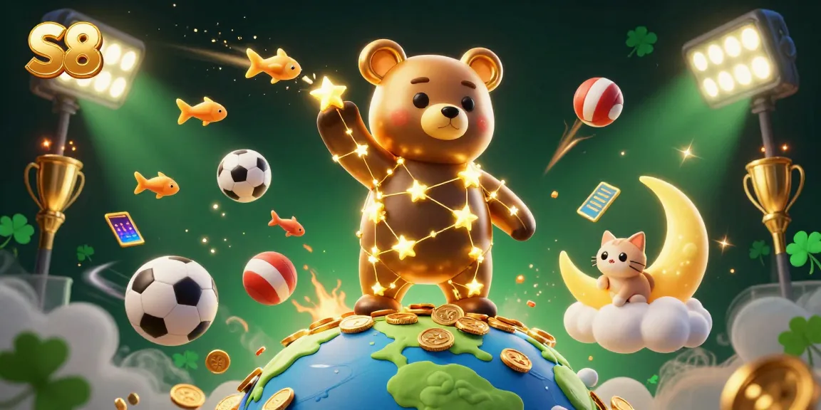Experience the thrill of S8 with vibrant casino-themed elements and lively characters!