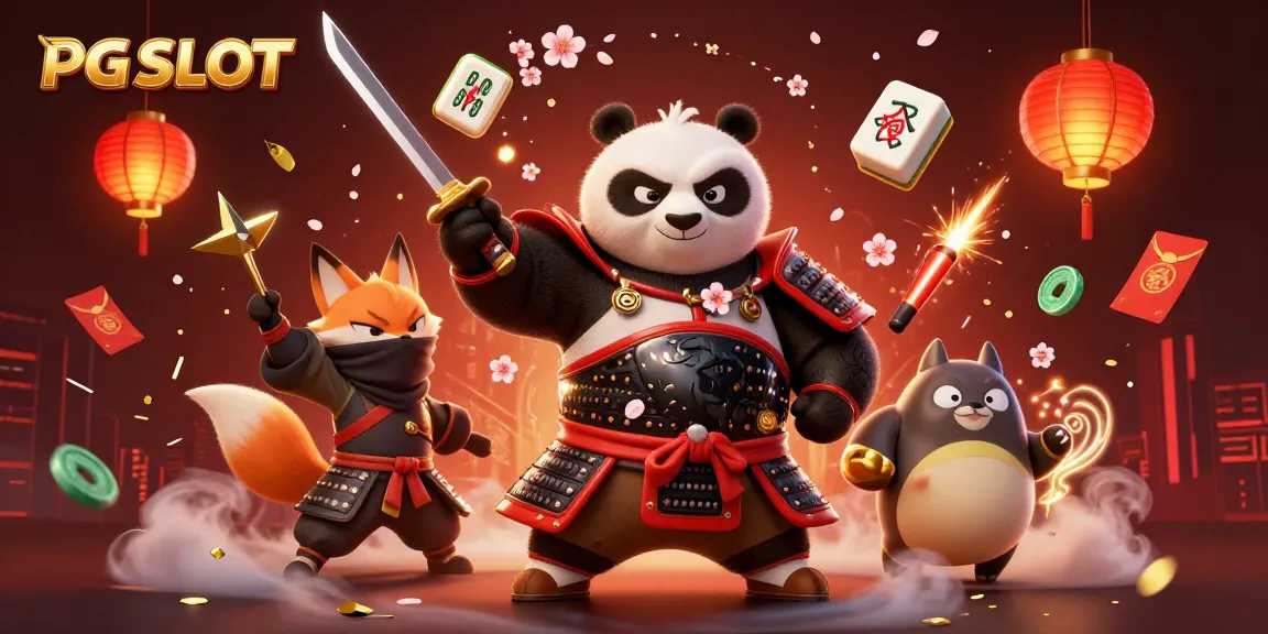 สำรวจ PG SLOT ผ่านสุดยอดการ์ตูน 3D ปรากฏการณ์ด้วยซามูไรแพนด้าและเพื่อน เพื่อความสนุกในการพนัน