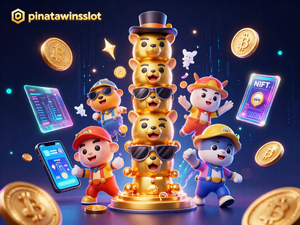 Experience immersive gameplay with pinatawinsslot in this vibrant 3D illustration.