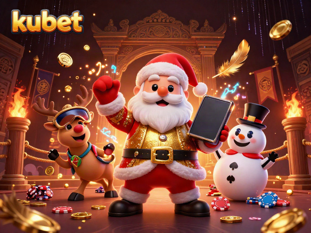 Experience thrilling wins at kubet as Santa and friends unfold a vibrant casino adventure.