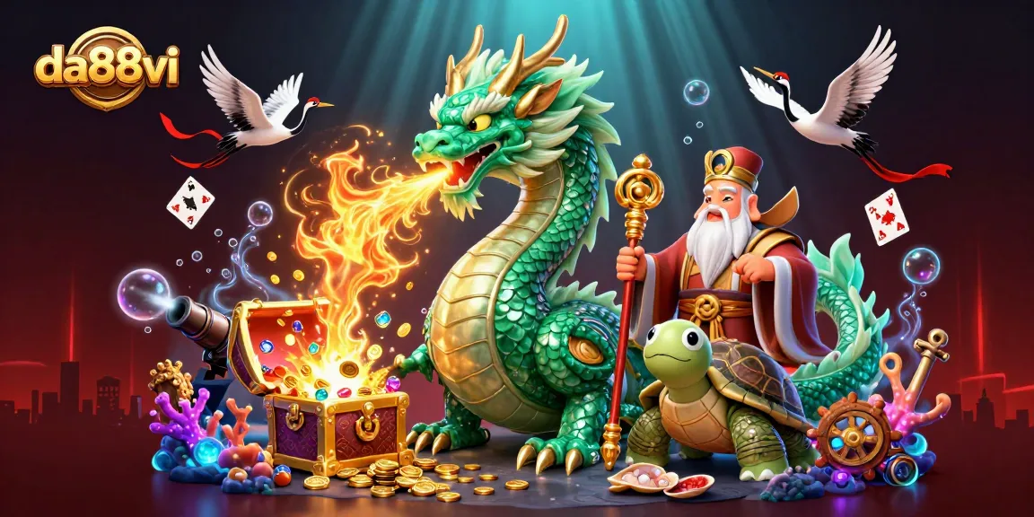 Experience the thrill of da88vi with a dynamic dragon and energetic casino scene.