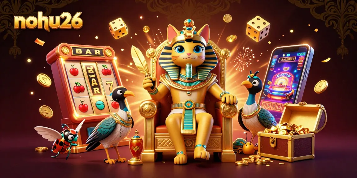 Experience the wealth of nohu26 with a jackpot explosion and vibrant casino elements in 3D.