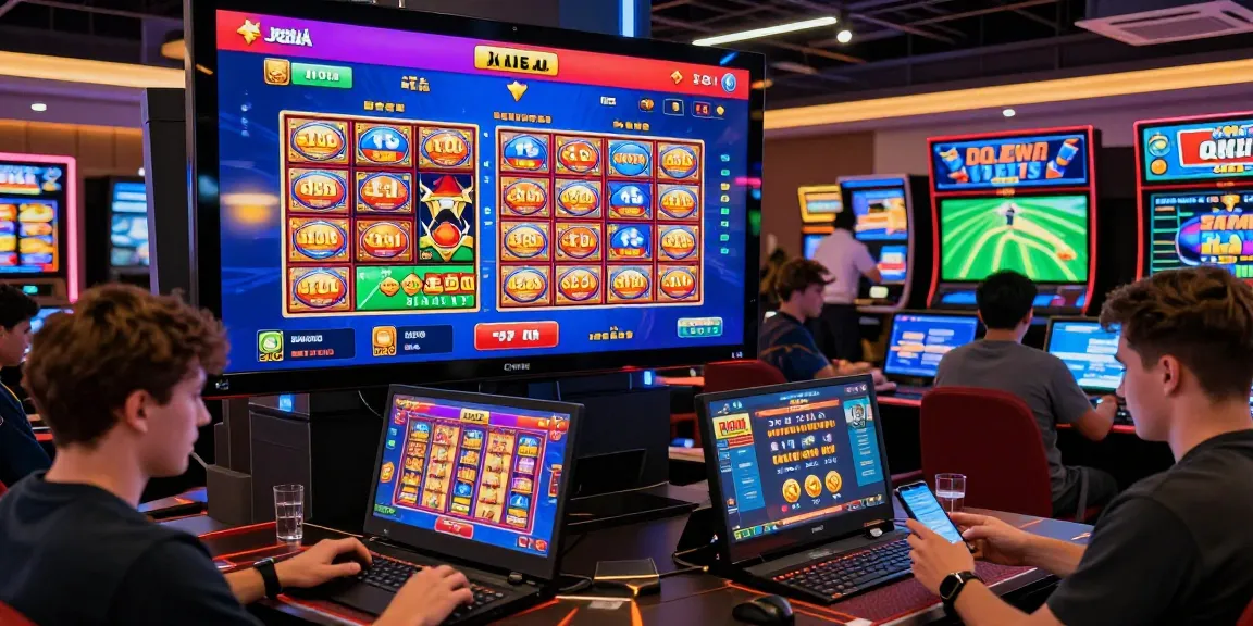 LUCK8 online betting scene with diverse players engaged in a virtual casino environment showcasing vibrant games and interactive elements.