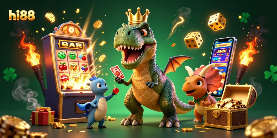 Experience thrilling wins at hi88 with captivating characters in a vibrant casino scene.