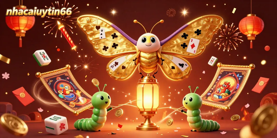 Experience winning strategies at nhacaiuytin66, showcasing a vibrant casino scene with lucky symbols.