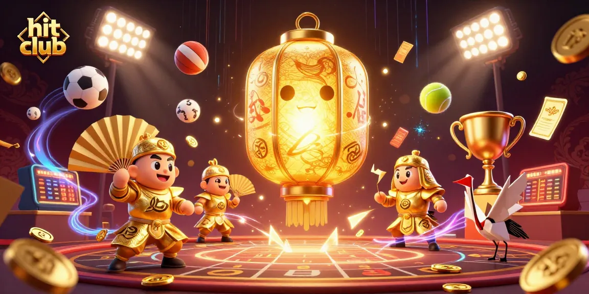 Players experience the thrill of hits at the hit club with glowing lanterns and dynamic sports elements.