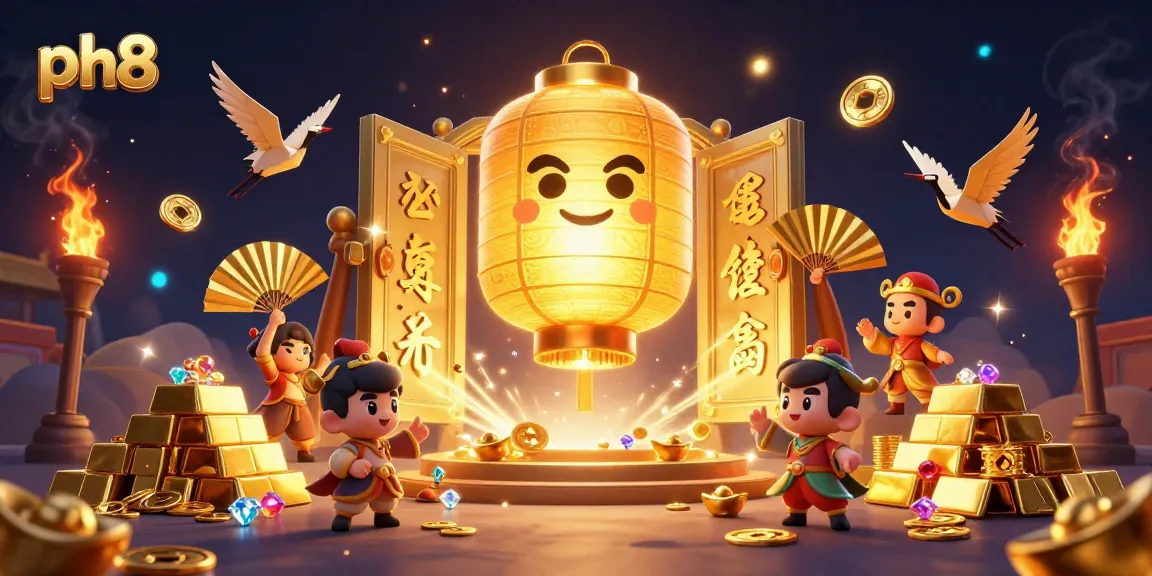 Experience thrilling gaming adventures with ph8's vibrant 3D casino illustration featuring golden spirits and treasures.