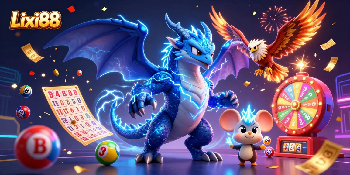Experience thrilling wins at Lixi88 with exciting lottery elements like bouncing balls and prize wheels.