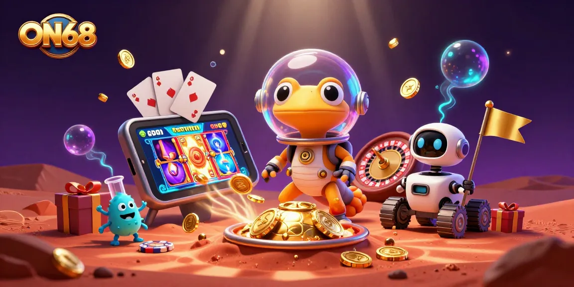ON68 offers an exhilarating casino experience with colorful slot games and dynamic gameplay.