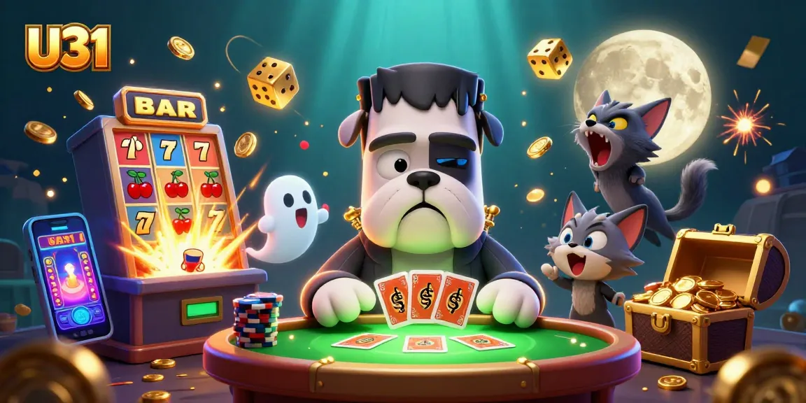 Engage in exciting gameplay at U31 with a monster dealer, immersive 3D slot elements, and thrilling casino atmosphere.