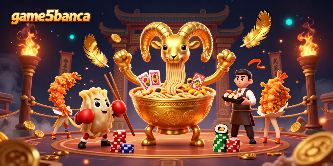 game5banca features vibrant 3D characters in a lively casino scene, showcasing thrilling gameplay.