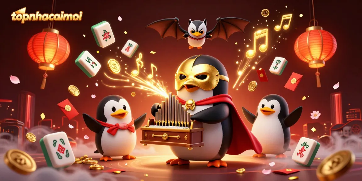 Feel the excitement at topnhacaimoi as a penguin organist fills the casino with golden coins and cheerful energy.