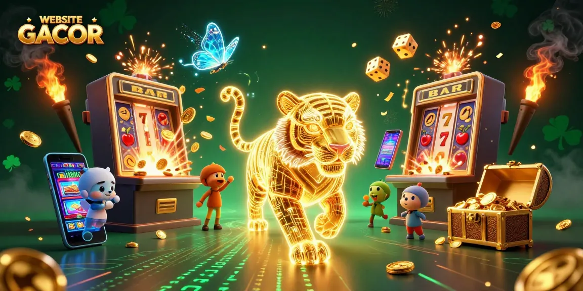 Experience the thrill of WEBSITE GACOR with a vibrant jackpot explosion in a digital casino!