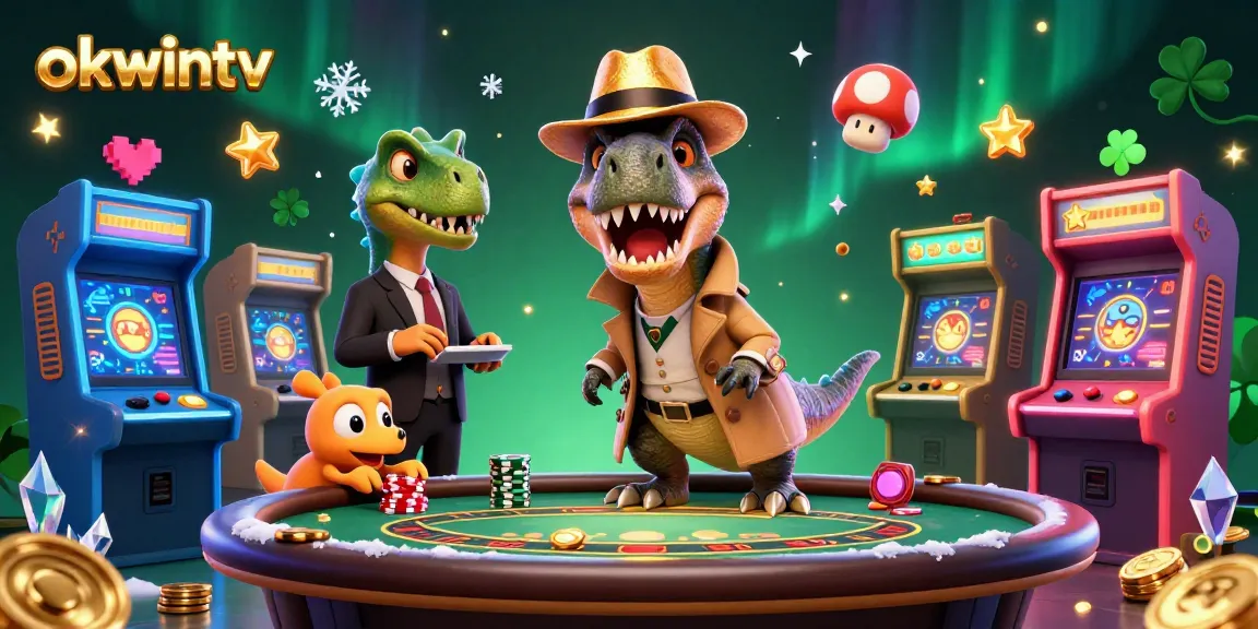 Experience thrilling gameplay at okwintv's vibrant casino scene with interactive characters.