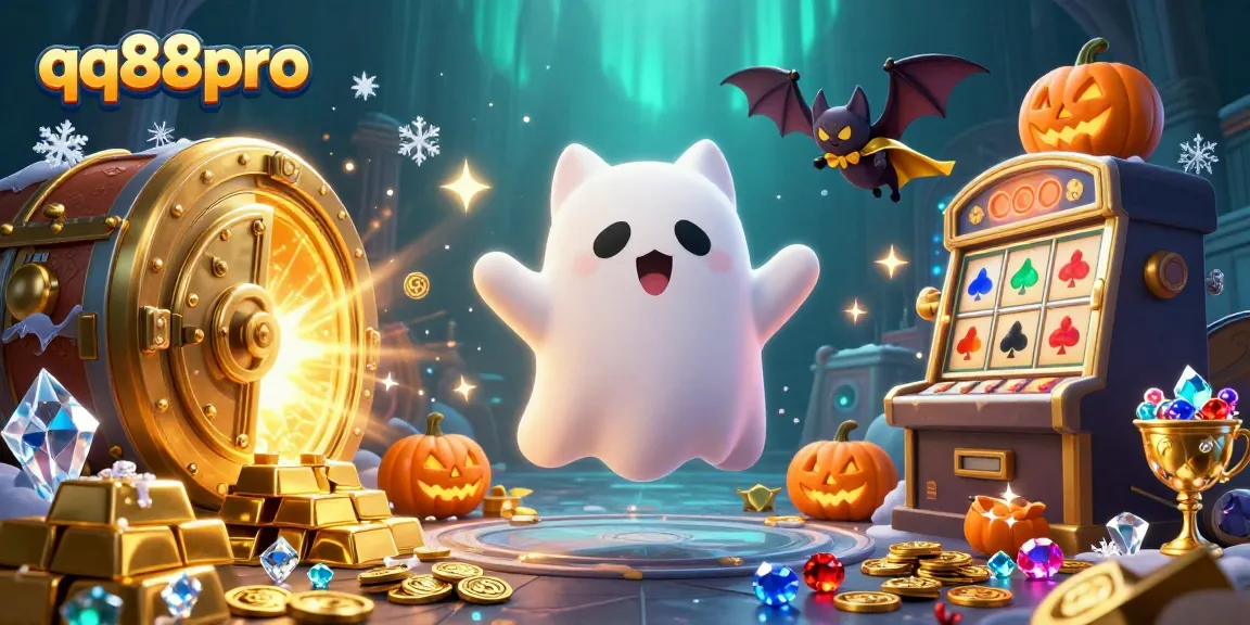 Experience thrilling gambling adventure with the qq88pro ghost cat and treasures in the haunted casino