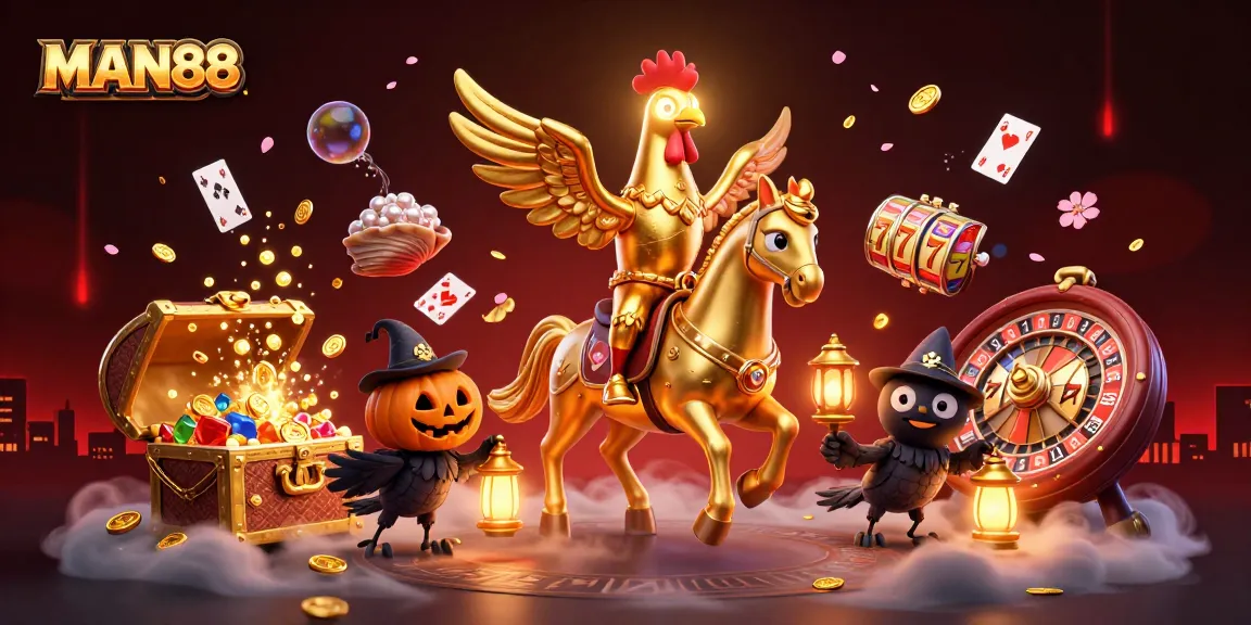 Experience thrilling wins with MAN88 in a vibrant casino adventure scene