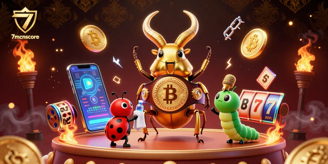 Experience thrilling action with 7mcnscore in this vibrant casino-themed 3D illustration.