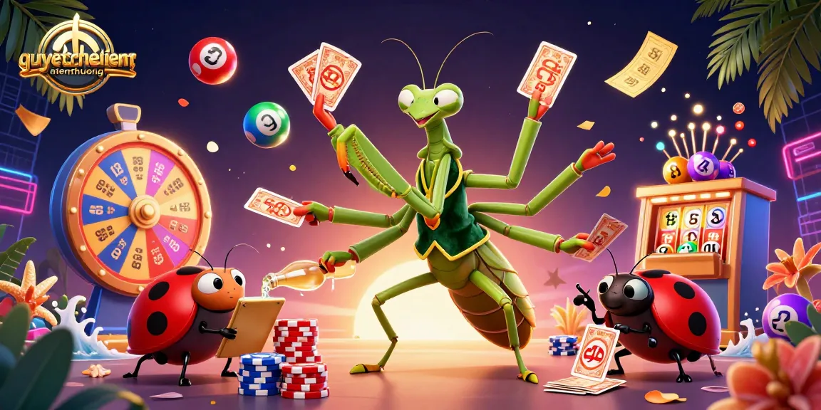 Engage in thrilling gameplay with quyetchientienthuong's vibrant lottery and casino elements all around.