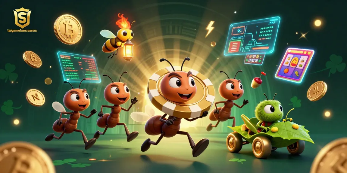 Engage in dynamic gameplay at taigamebancaanxu with ants heisting a massive poker chip.