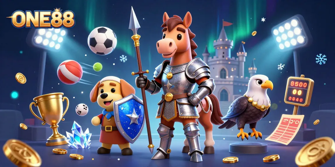 Engage in thrilling gaming experiences with ONE88 featuring knights and sports action.