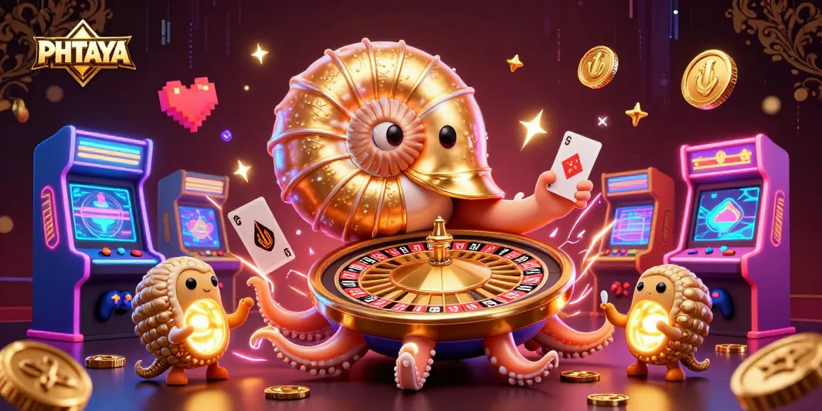 PHTAYA delivers thrilling 3D gaming adventures with a giant nautilus, glowing companions, and vibrant arcade elements.