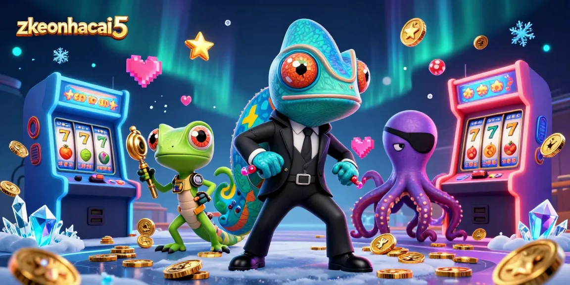 Engage with zkeonhacai5 and enjoy vibrant casino adventures featuring colorful characters and game elements.