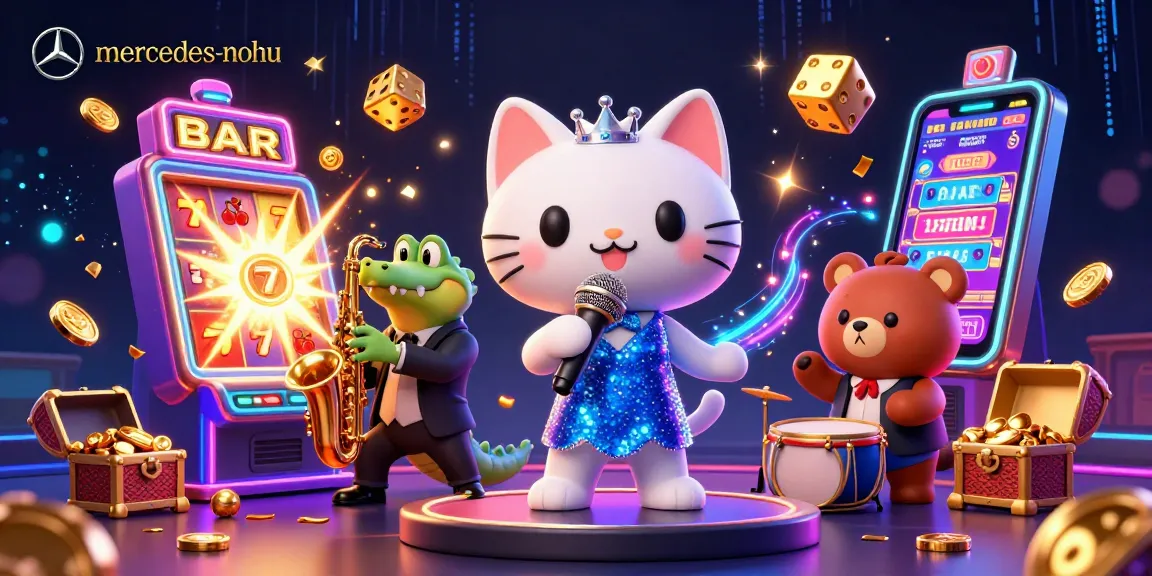 Engage with entertainment at mercedes-nohu casino stage featuring lively characters and jackpot excitement.