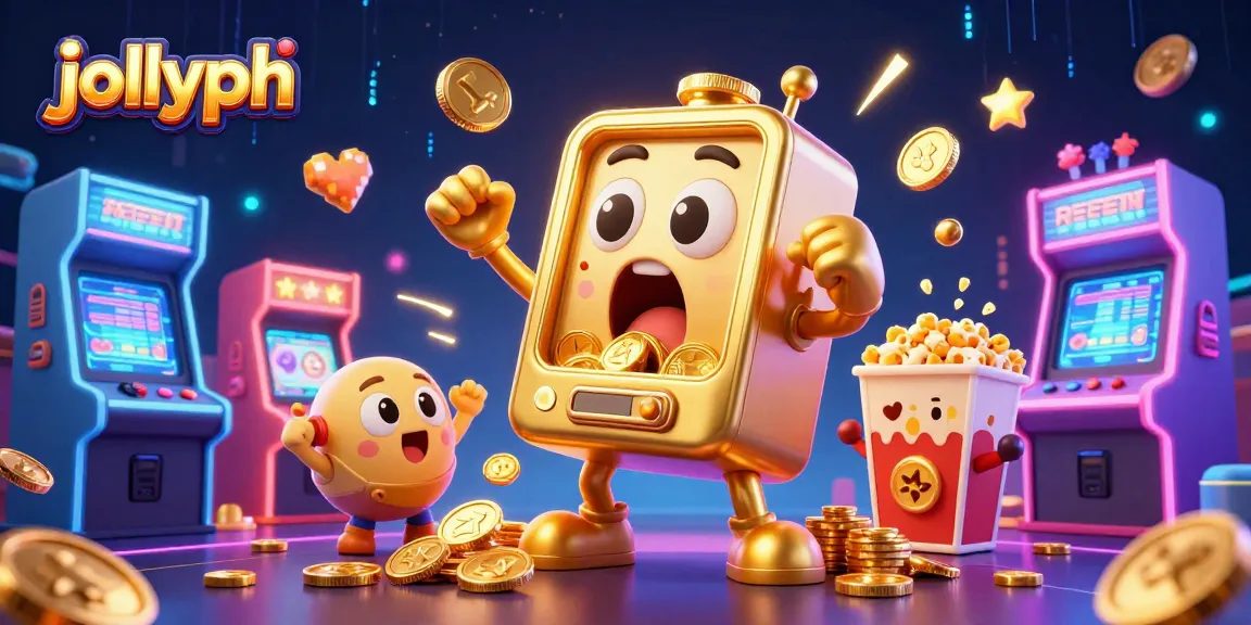 Experience thrilling jackpots with jollyph's cheerful slot machines celebrating wins amidst dynamic gaming elements.