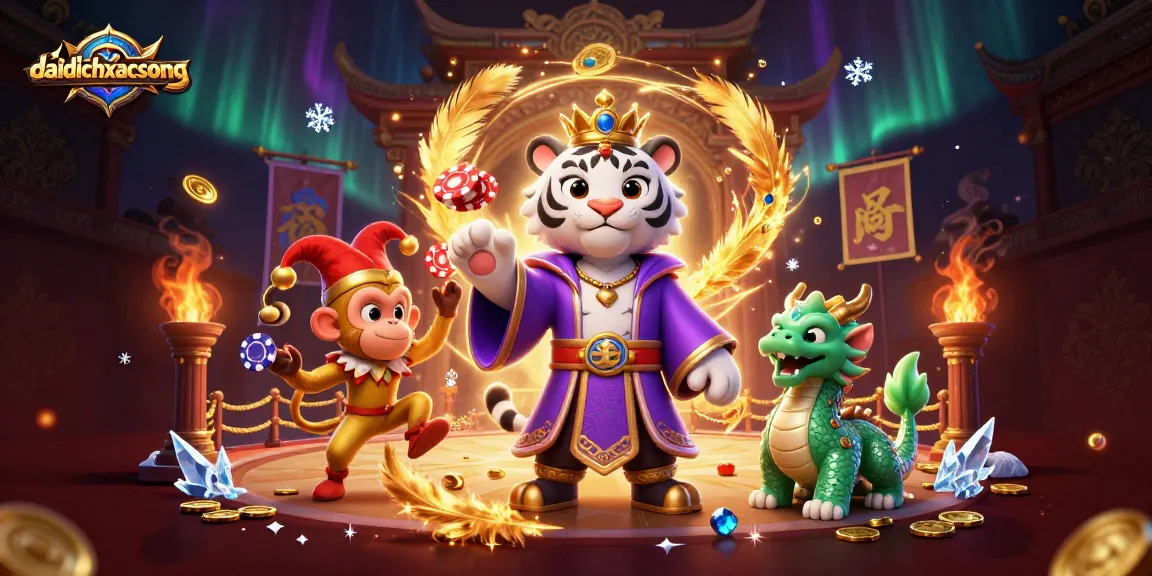 Experience daidichxacsong with a vibrant 3D portrayal of lively characters enjoying an intense gambling environment.